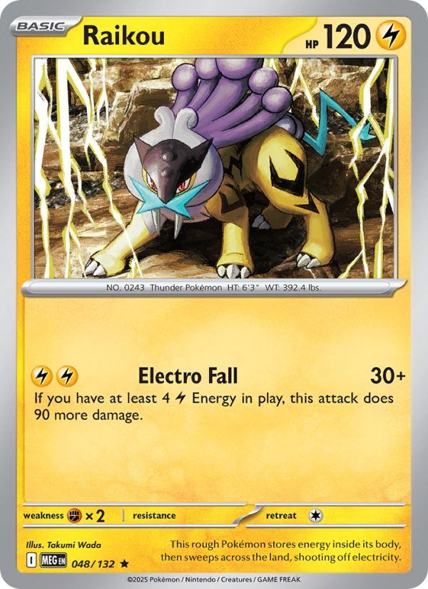 Raikou - Pokémon TCG Card