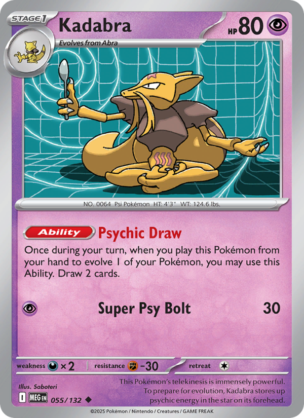 Kadabra - Pokémon TCG Card