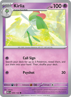 Kirlia - pokemon TCG Card