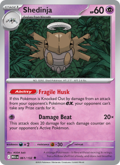 Shedinja - pokemon TCG Card
