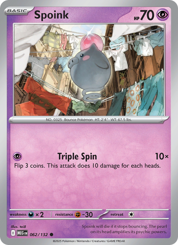 Spoink - Pokémon TCG Card