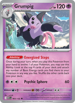 Grumpig - pokemon TCG Card