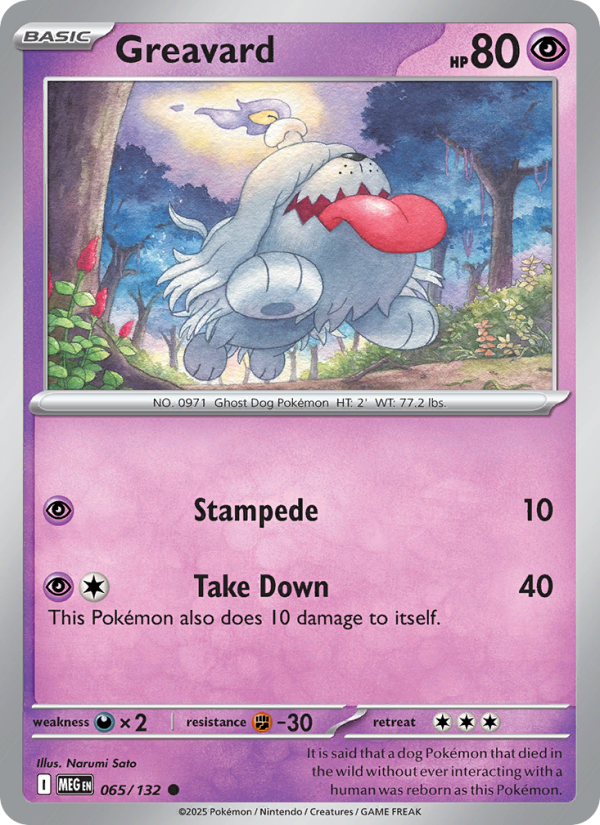 Greavard - Pokémon TCG Card