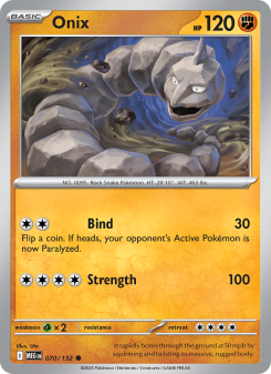 Onix - pokemon TCG Card