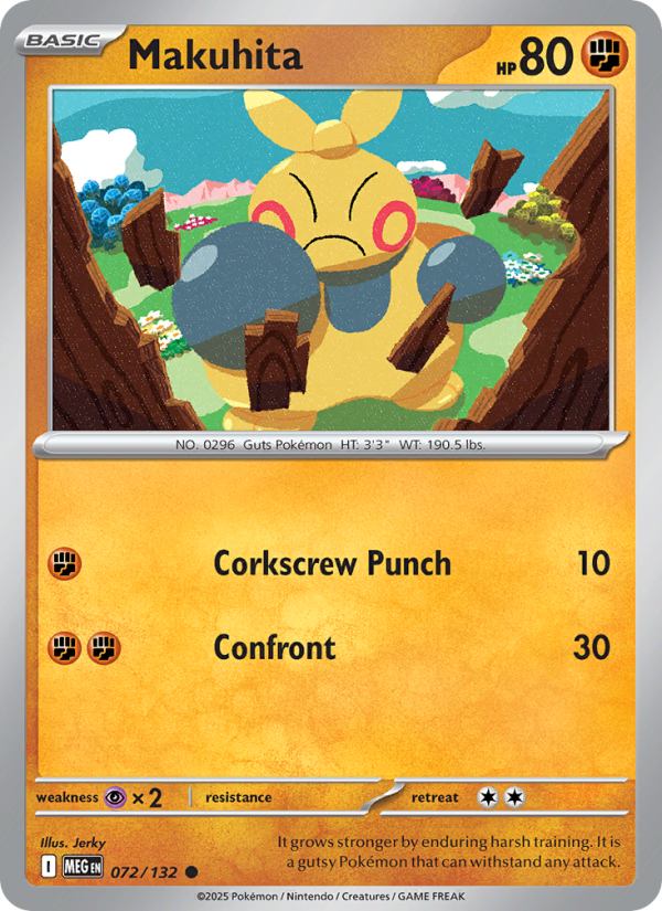Makuhita - Pokémon TCG Card