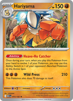 Hariyama - pokemon TCG Card