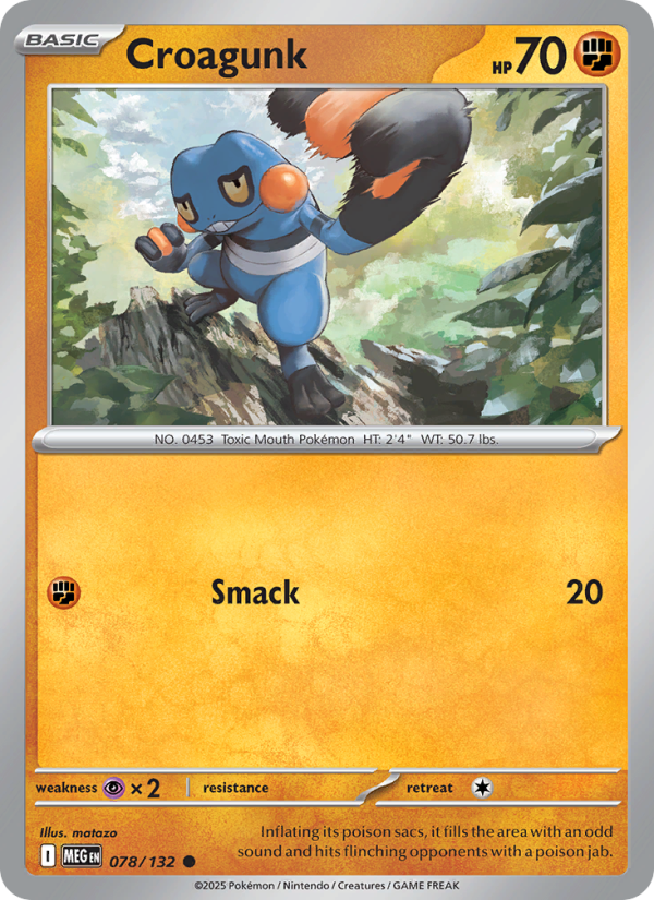 Croagunk - Pokémon TCG Card