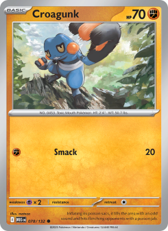 Croagunk - pokemon TCG Card