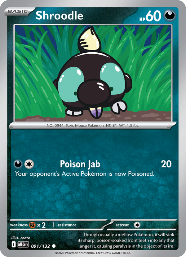 Shroodle - Pokémon TCG Card