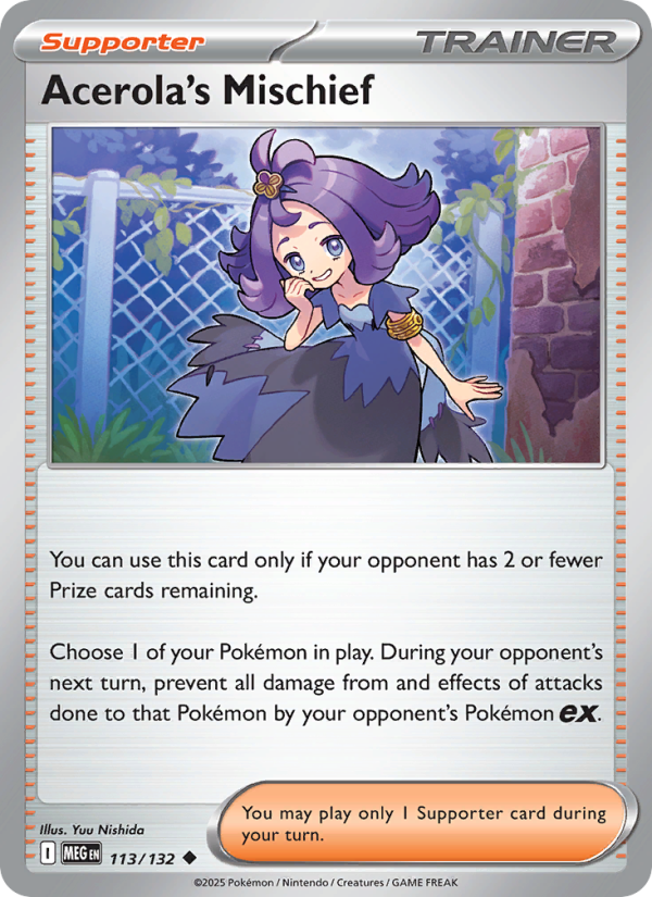 Acerola's Mischief - Pokémon TCG Card