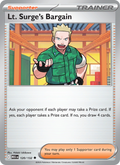 Lt. Surge's Bargain - pokemon TCG Card