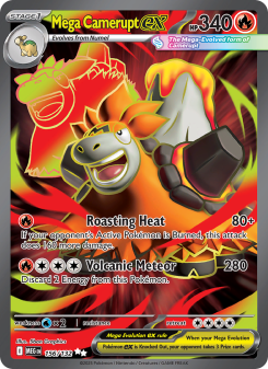 Mega Camerupt ex - pokemon TCG Card