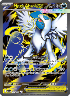 Mega Absol ex - pokemon TCG Card