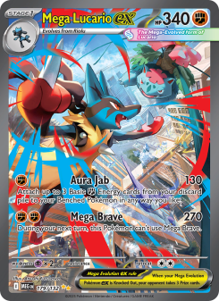 Mega Lucario ex - pokemon TCG Card