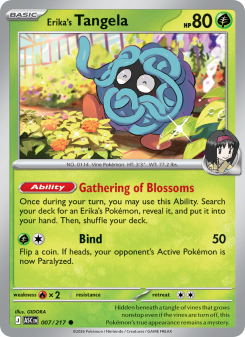 Erika's Tangela - pokemon TCG Card