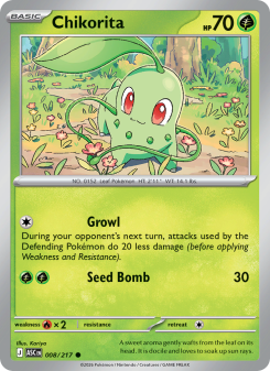 Chikorita - pokemon TCG Card