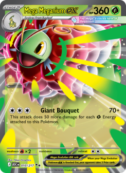 Mega Meganium ex - pokemon TCG Card