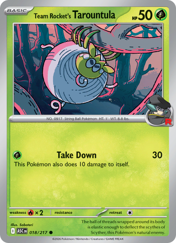 Team Rocket's Tarountula - Pokémon TCG Card