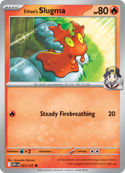 Ethan's Slugma - pokemon TCG Card