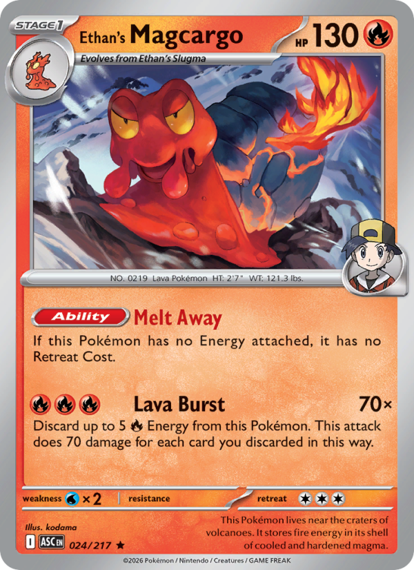 Ethan's Magcargo - Pokémon TCG Card