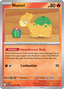 Numel - pokemon TCG Card