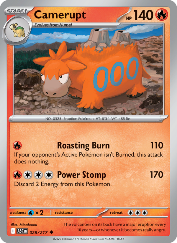 Camerupt - Pokémon TCG Card
