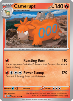 Camerupt - pokemon TCG Card