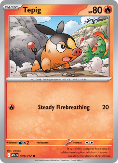 Tepig - pokemon TCG Card