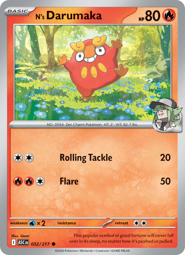 N's Darumaka - Pokémon TCG Card