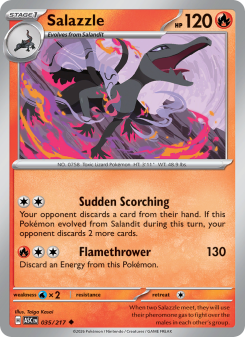 Salazzle - pokemon TCG Card