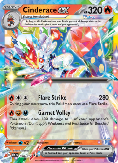 Cinderace ex - pokemon TCG Card