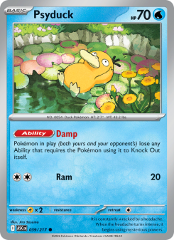 Psyduck - pokemon TCG Card