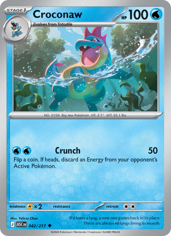 Croconaw - Pokémon TCG Card