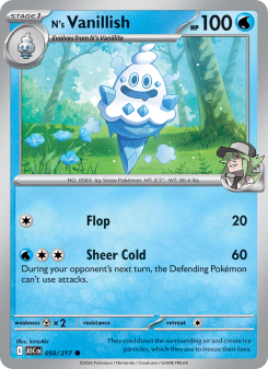 N's Vanillish - pokemon TCG Card