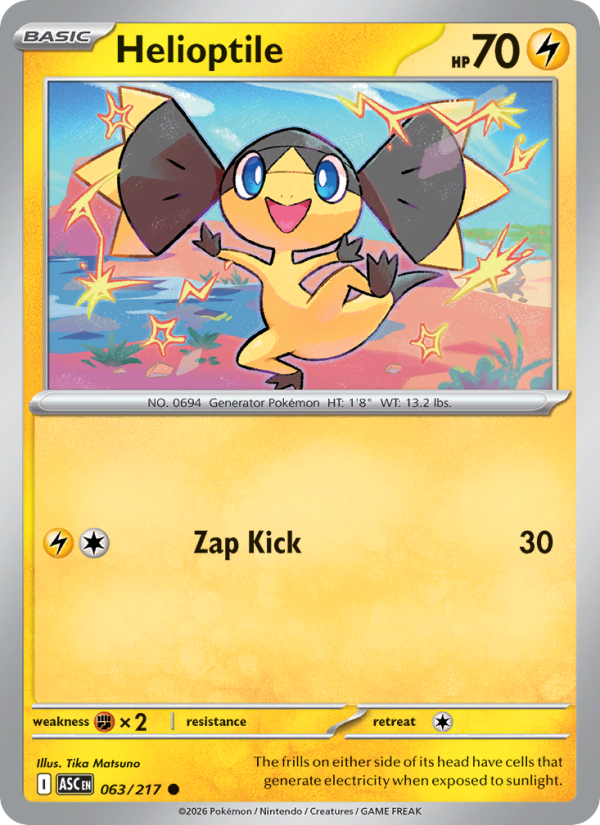 Helioptile - Pokémon TCG Card