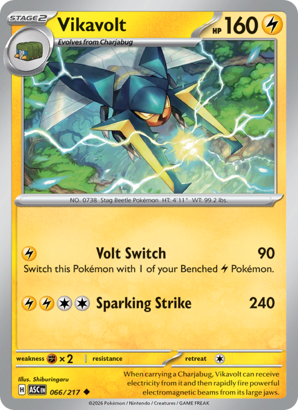 Vikavolt - Pokémon TCG Card