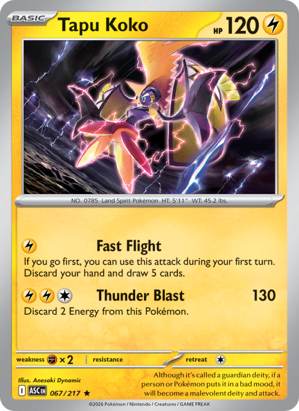 Tapu Koko - Pokémon TCG Card