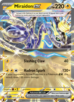 Miraidon ex - pokemon TCG Card