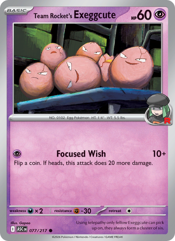 Team Rocket's Exeggcute - Pokémon TCG Card