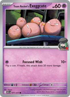 Team Rocket's Exeggcute - pokemon TCG Card