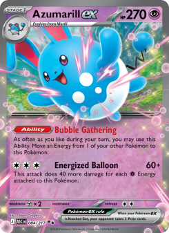 Azumarill ex - pokemon TCG Card
