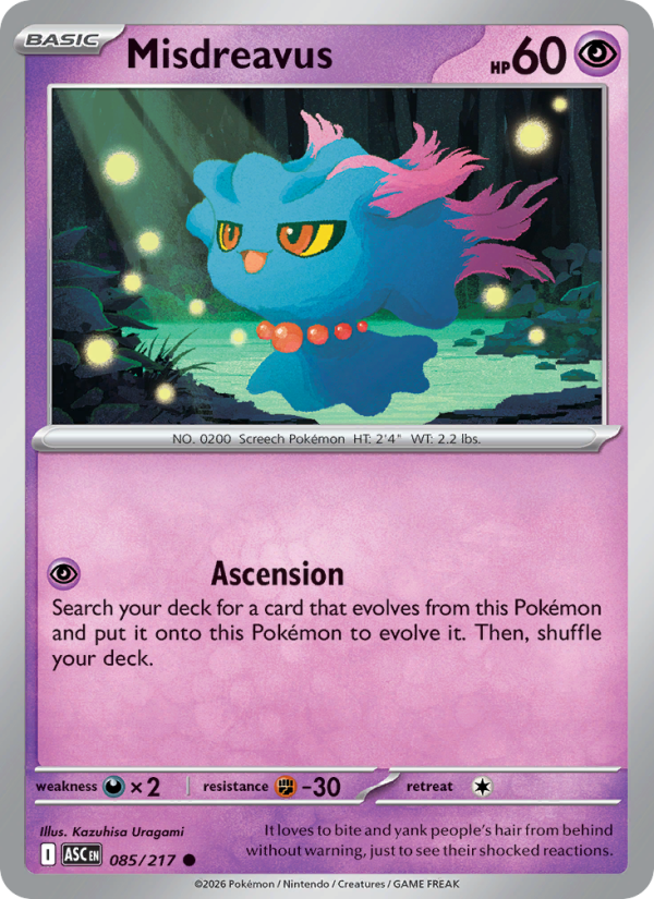 Misdreavus - Pokémon TCG Card