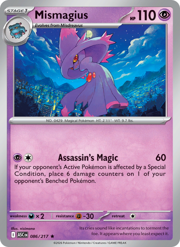Mismagius - Pokémon TCG Card