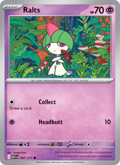 Ralts - pokemon TCG Card