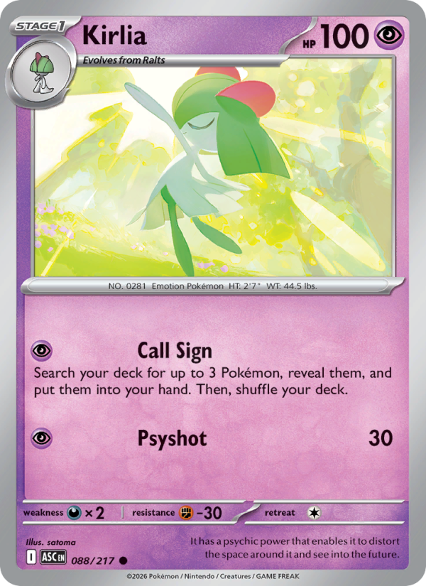 Kirlia - Pokémon TCG Card