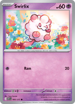Swirlix - pokemon TCG Card