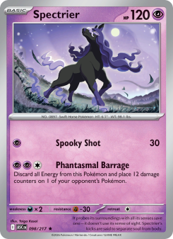 Spectrier - pokemon TCG Card