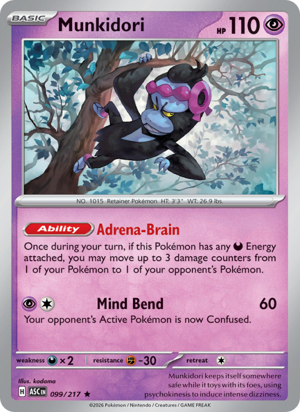 Munkidori - Pokémon TCG Card