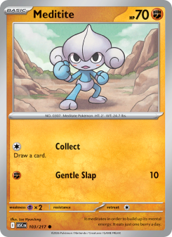Meditite - pokemon TCG Card