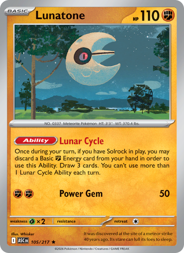 Lunatone - Pokémon TCG Card